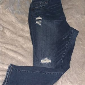 LOFT SZ 22 Distressed Jeans